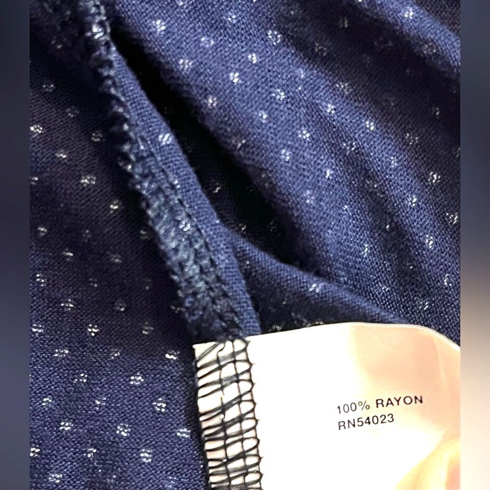 GAP Twist Strap Navy Blue with White Polka Dots Summer Dress Women’s Size Small - Picture 8 of 10